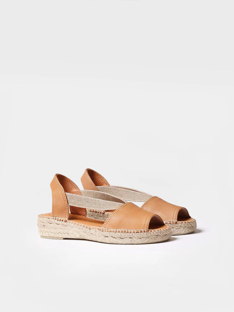 Toni Pons Etna Leather Espadrille Sandals | Tan