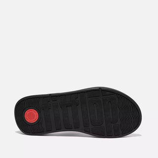 Fit Flop F-MODE Leather Flatform Toe-Post Sandals | Black