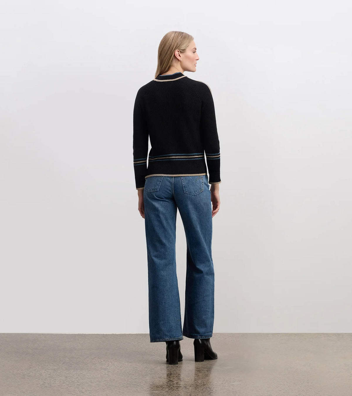 Hatley Raglan Stripes Pullover | Black