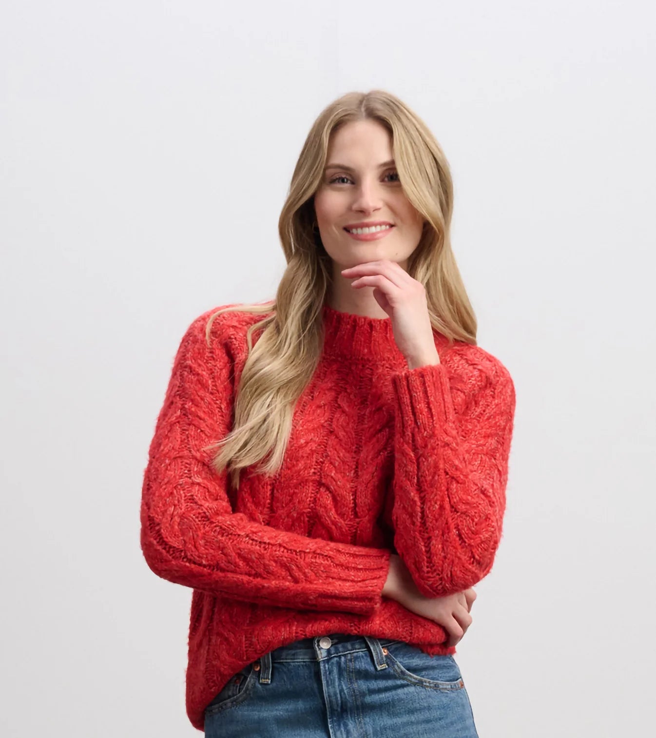 Hatley Dylan Cable Knit Sweater | Ruby