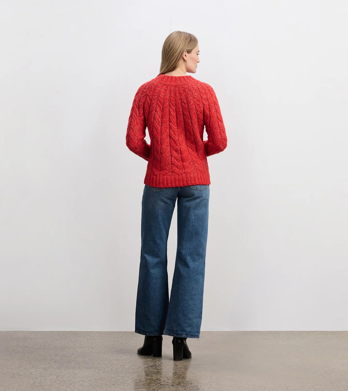 Hatley Dylan Cable Knit Sweater | Ruby