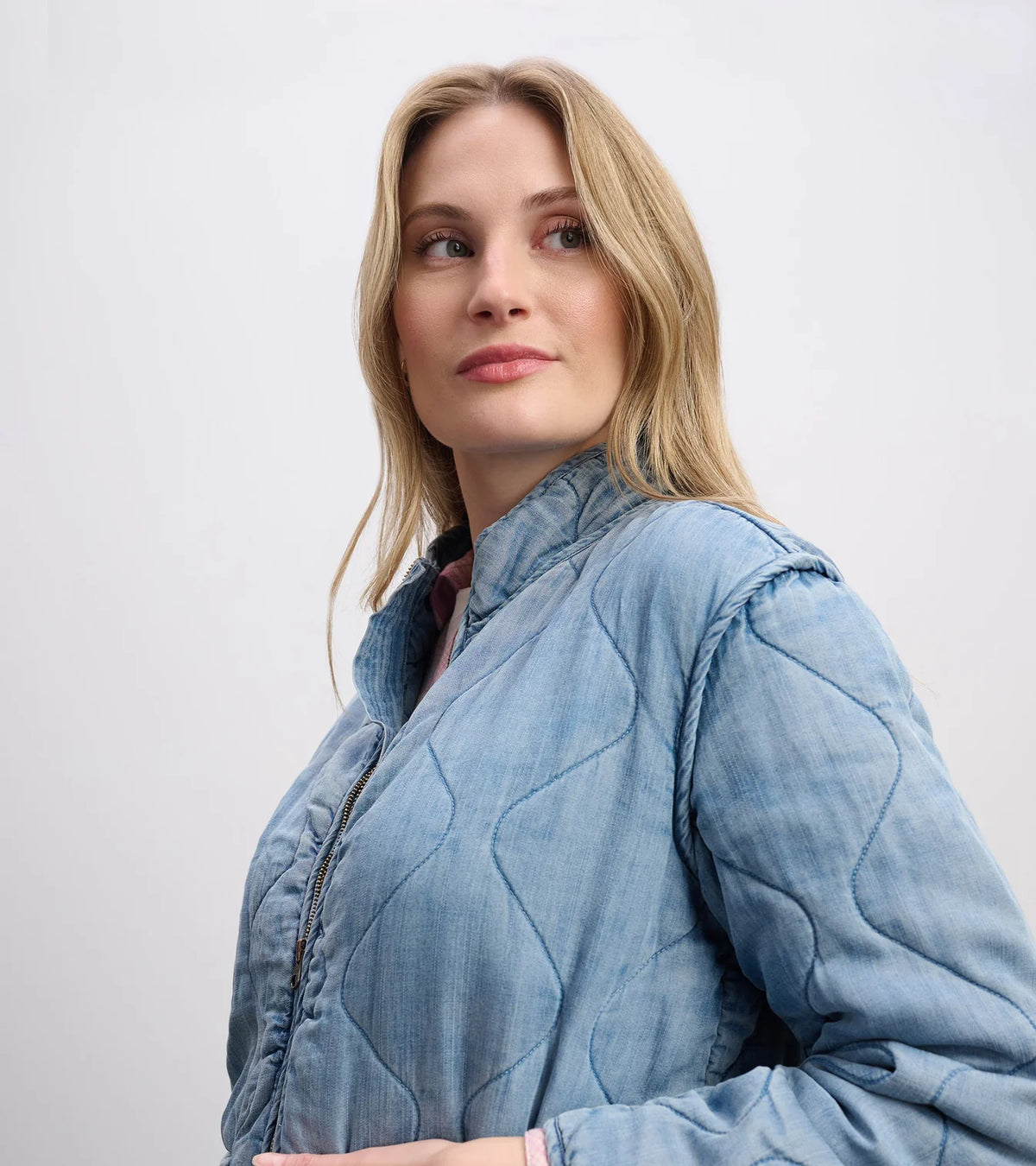 Hatley Quilted Tencel Jacket | Blue