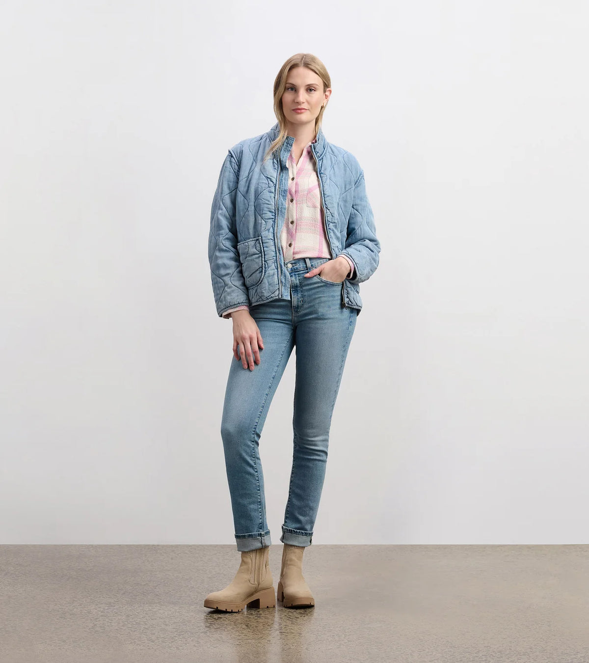 Hatley Quilted Tencel Jacket | Blue