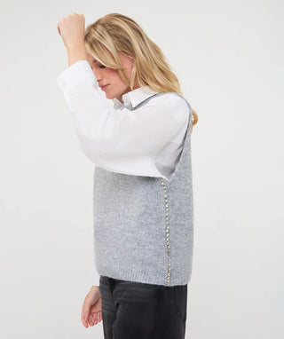 Esqualo Sweater Vest | Grey