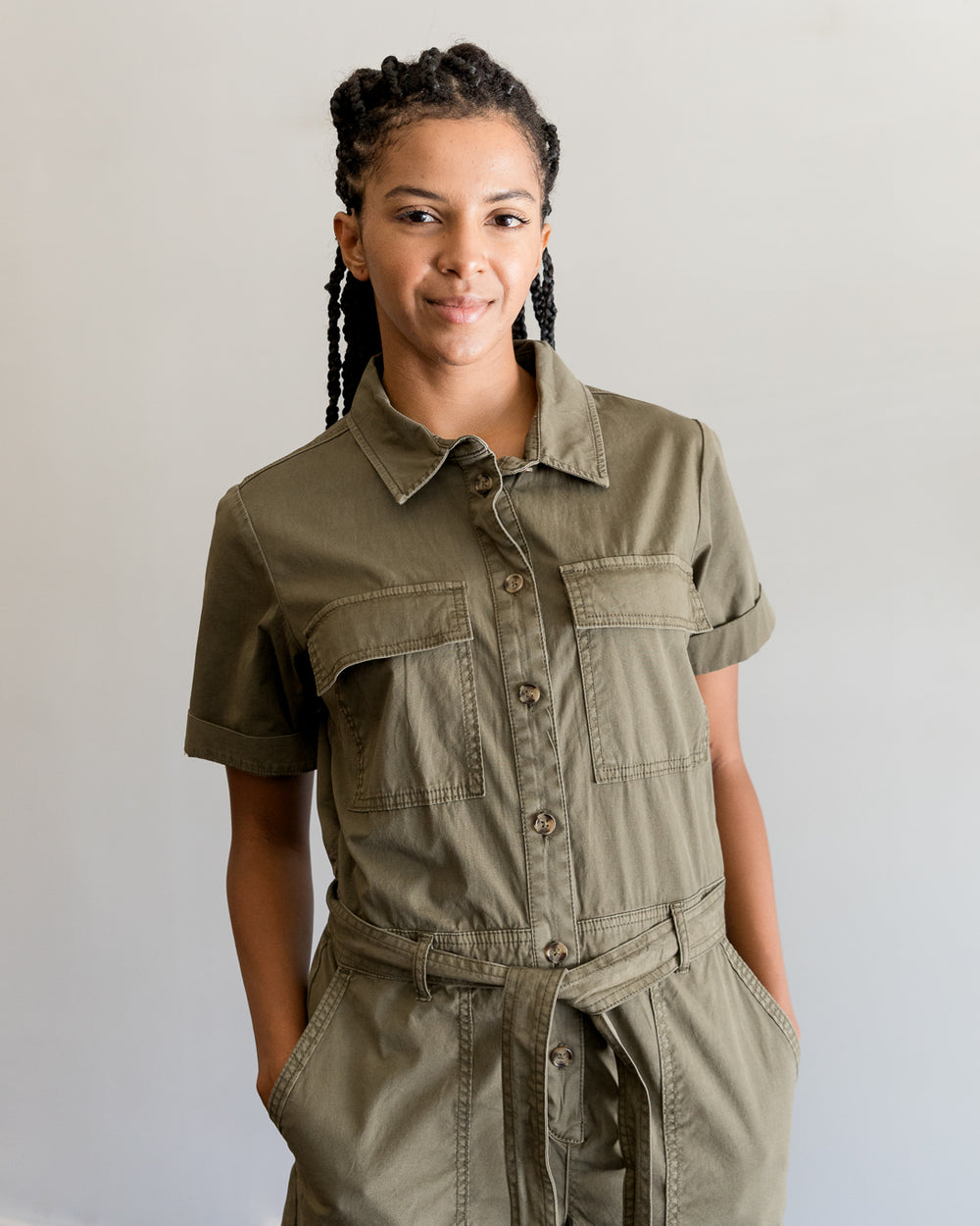 Sanctuary Eli Surplus Romper | Burnt Olive