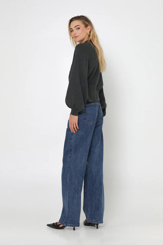 Madison The Label Finn Knit Cardigan | Charcoal