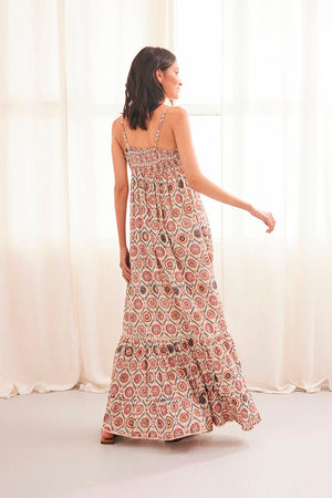 NKN Long Embroidered Printed Dress