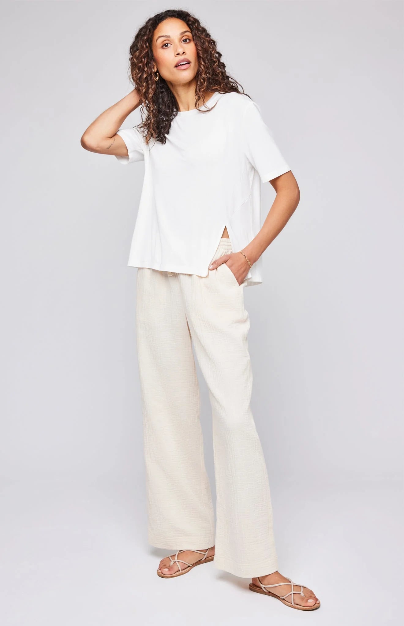 Gentle Fawn Autumn Top | White