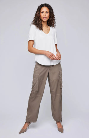 Gentle Fawn Avery Tencel Pant | Olive + Bone