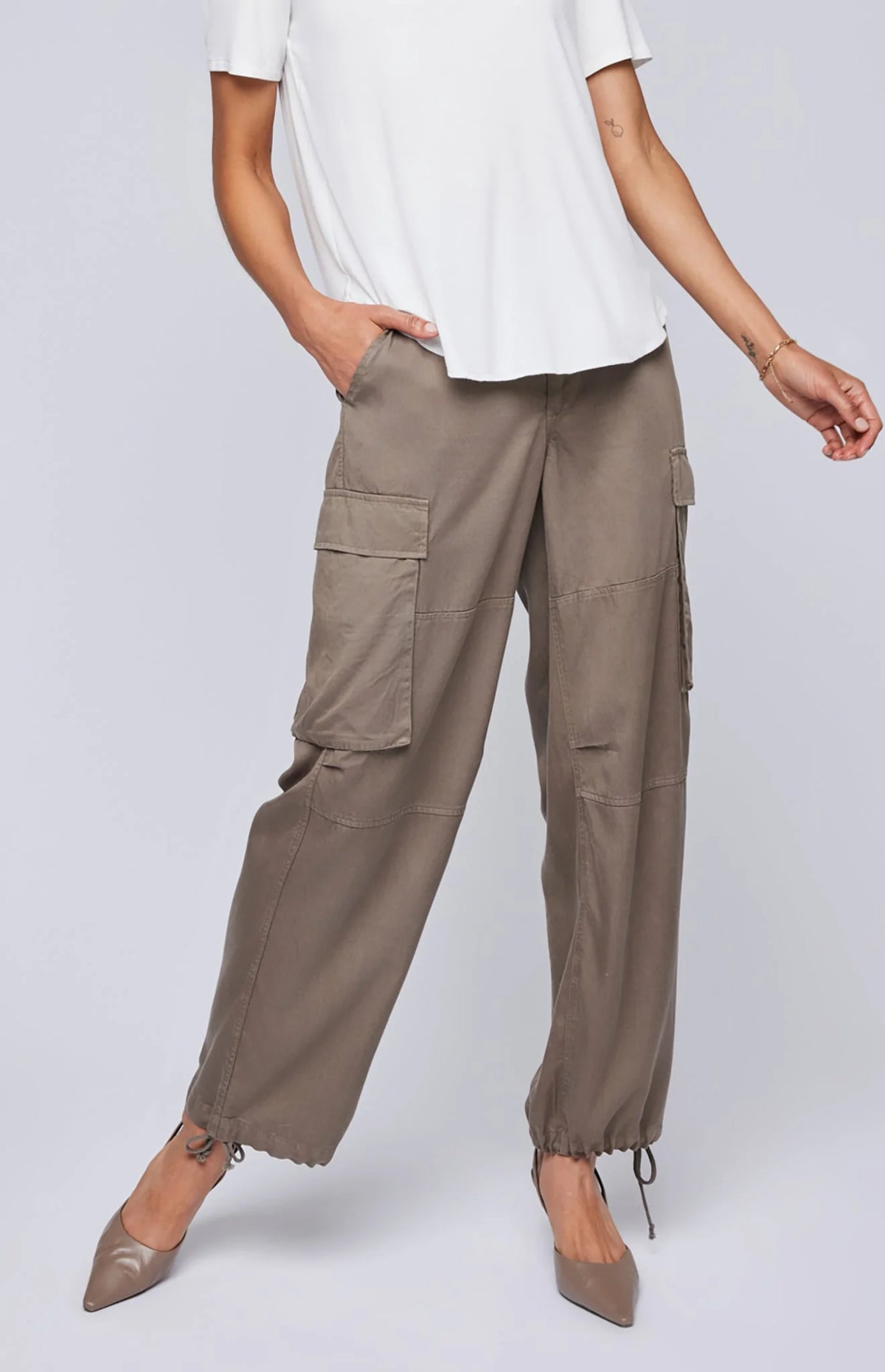 Gentle Fawn Avery Tencel Pant | Olive + Bone