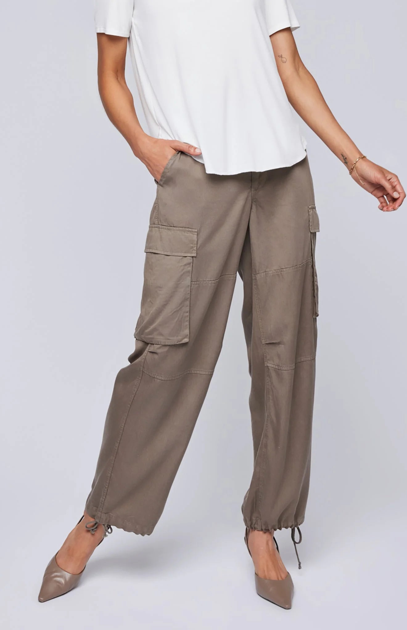 Gentle Fawn Avery Tencel Pant | Olive + Bone