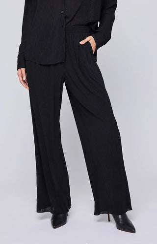 Gentle Fawn Rachelle Pant | Black + Cream Texture