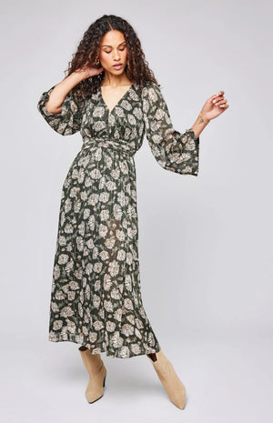 Gentle Fawn Fabienne Dress | Ranger Floral Green