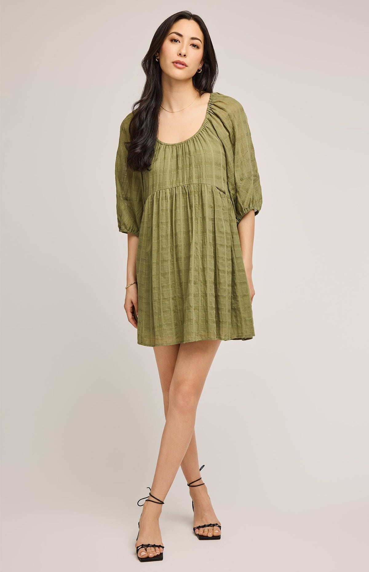 Gentle Fawn 100% Cotton Tallulah Dress | Matcha