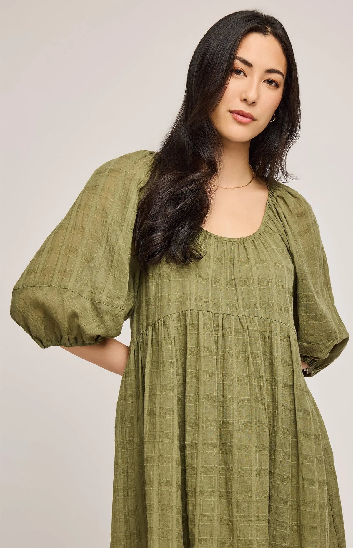 Gentle Fawn 100% Cotton Tallulah Dress | Matcha