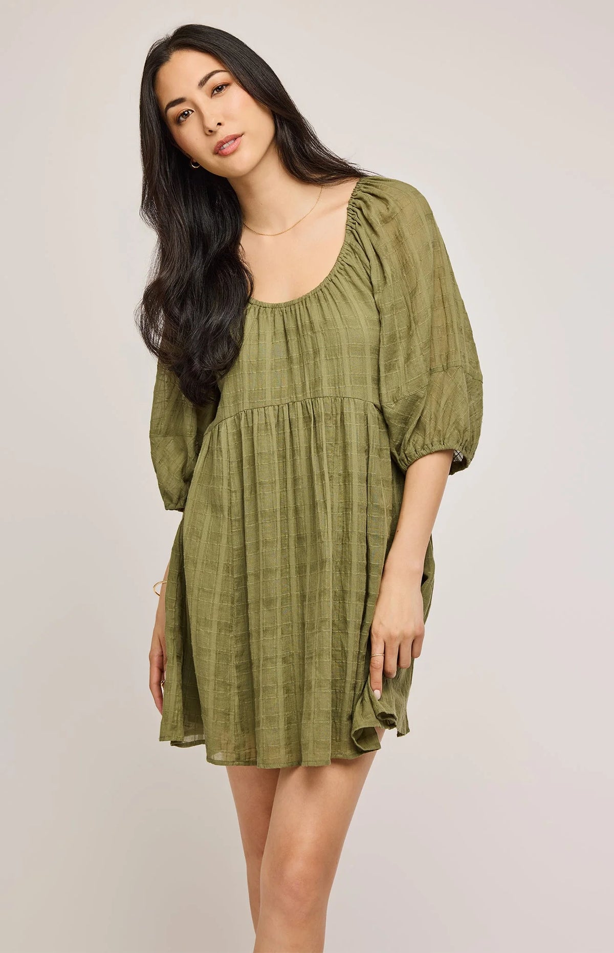 Gentle Fawn 100% Cotton Tallulah Dress | Matcha