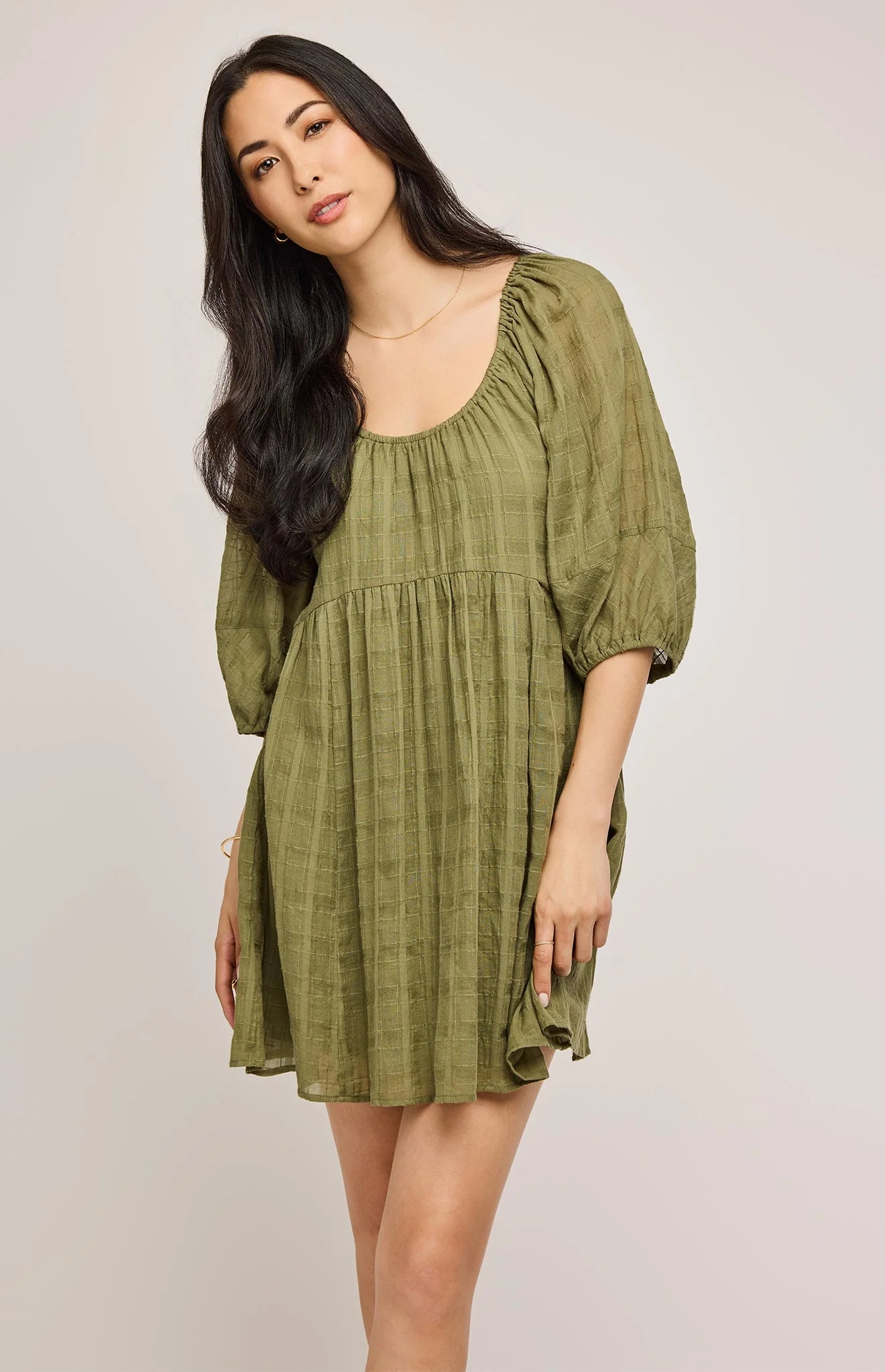Gentle Fawn 100% Cotton Tallulah Dress | Matcha
