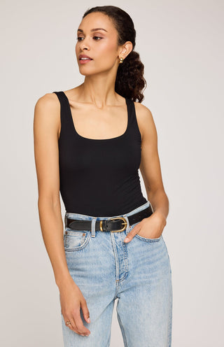 Gentle Fawn Blanche Tank | Black + White