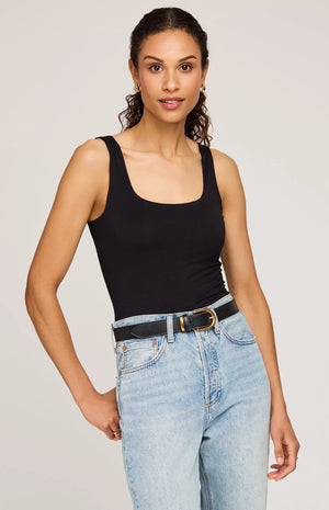 Gentle Fawn Blanche Tank | Black + White