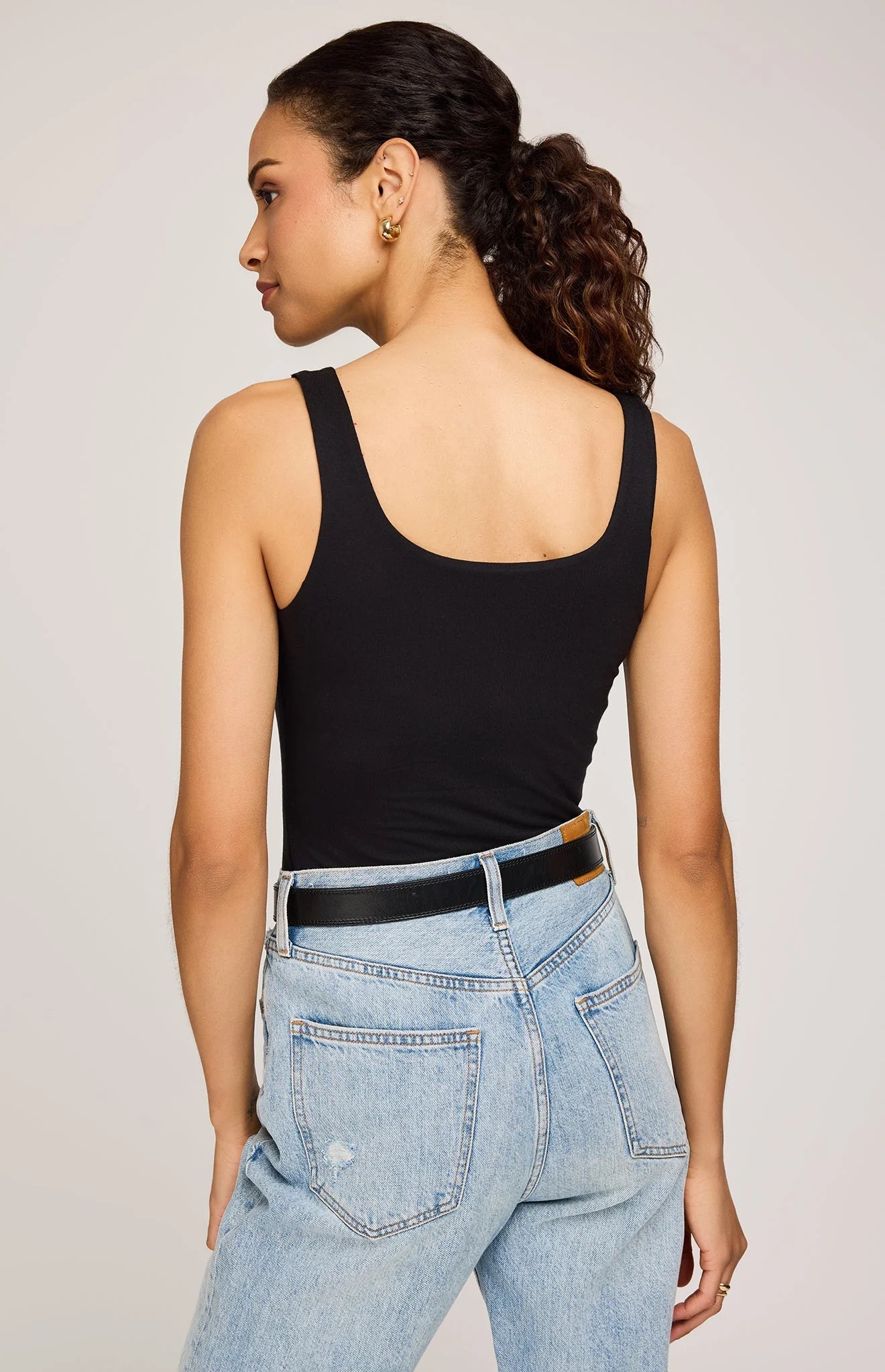 Gentle Fawn Blanche Tank | Black + White