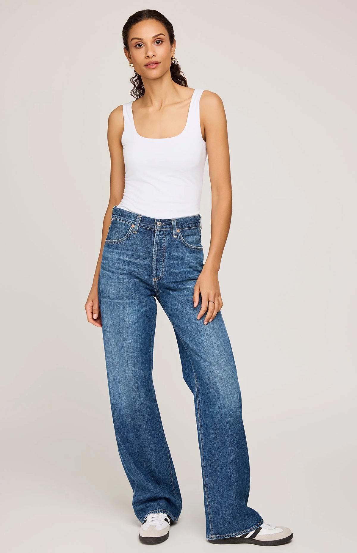 Gentle Fawn Blanche Tank | Black + White