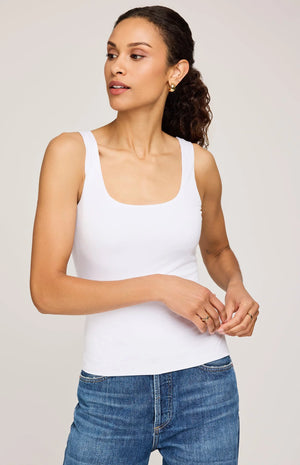 Gentle Fawn Blanche Tank | Black + White