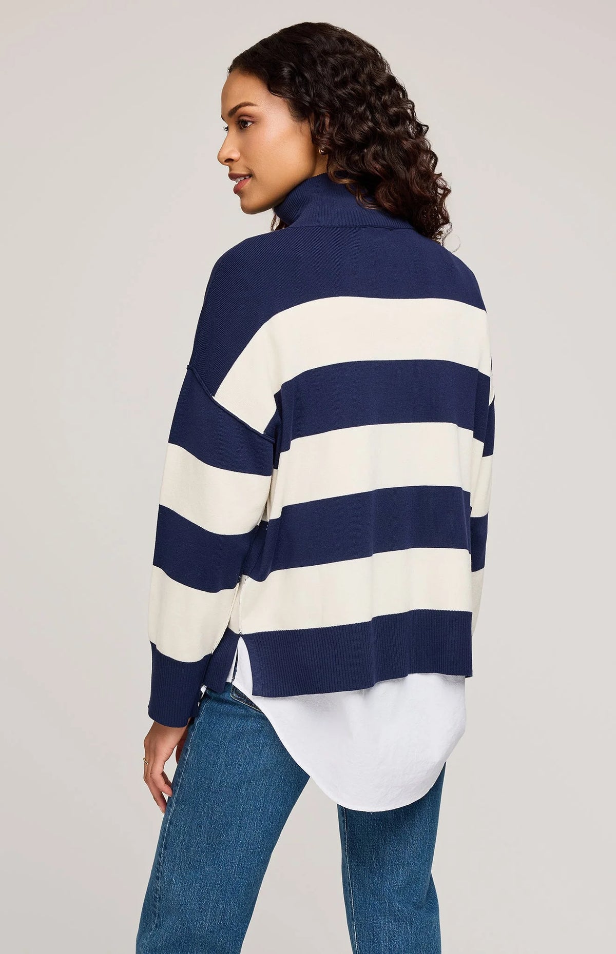Gentle Fawn Idris Striped Sweater | Navy
