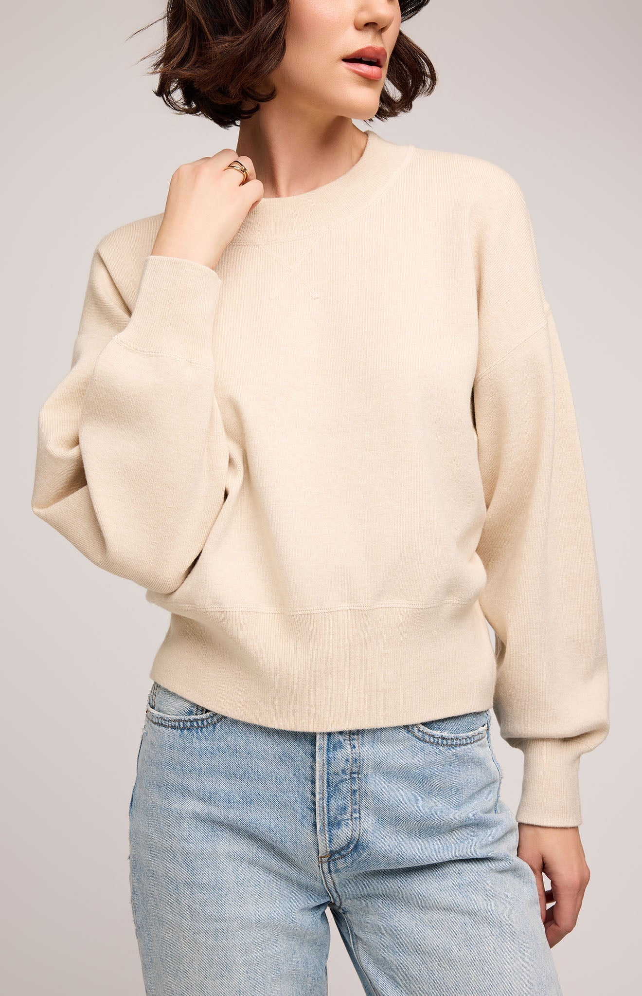 Gentle Fawn Alfie Crewneck Sweater | Heather Oat
