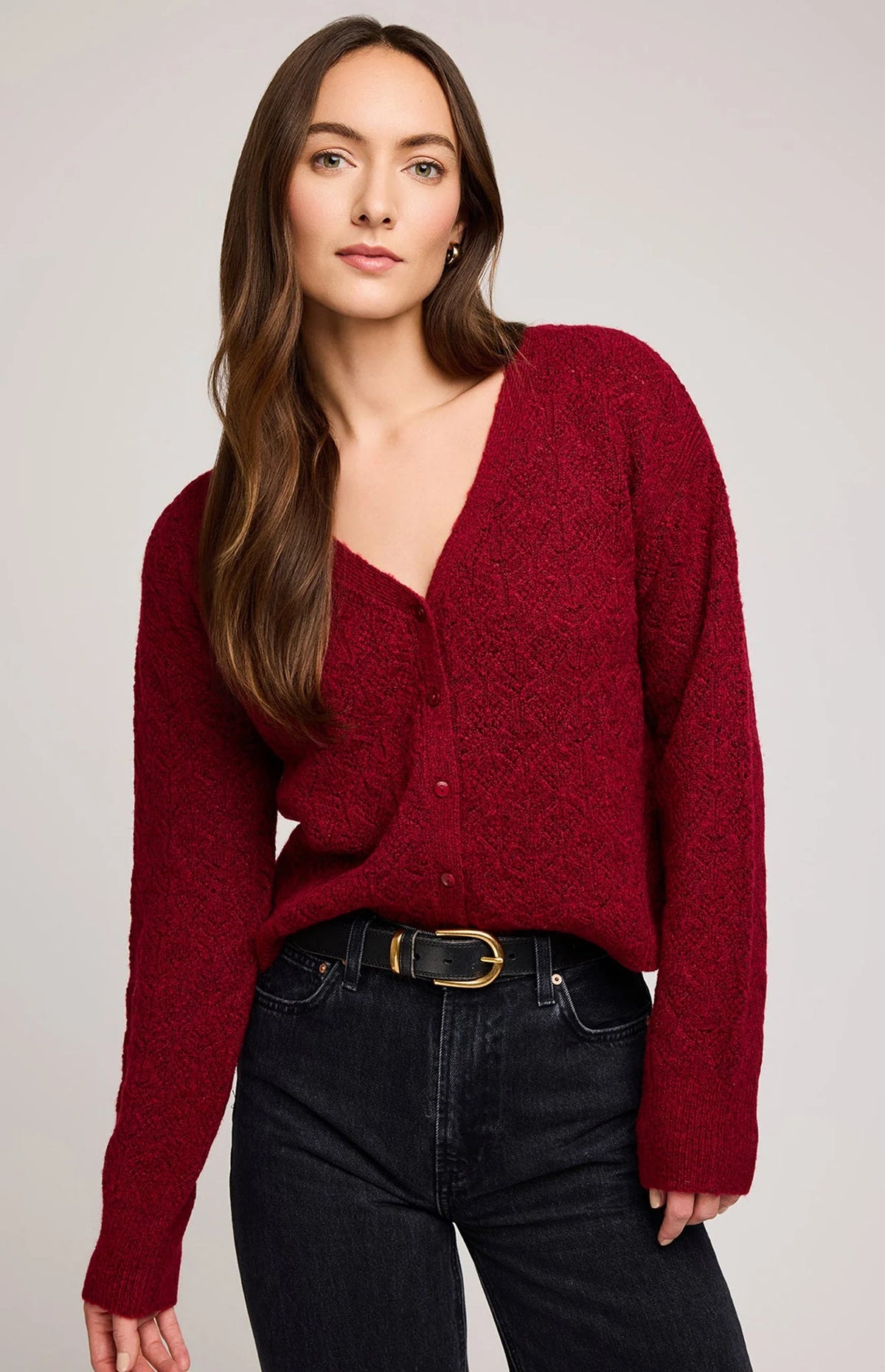 Gentle Fawn Lila Cardigan | Heather Crimson