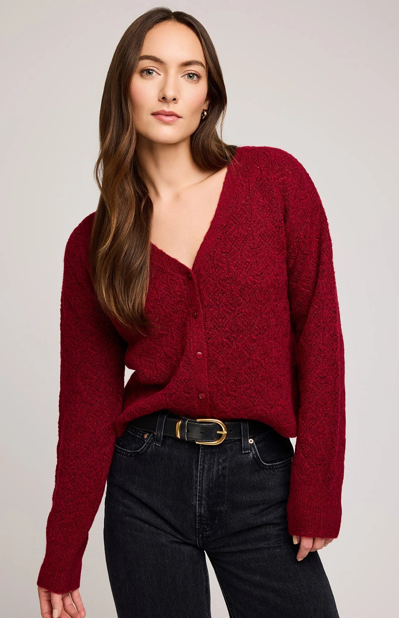 Gentle Fawn Lila Cardigan | Heather Crimson
