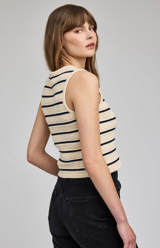 Gentle Fawn Marian Vest Top | Navy Stripe