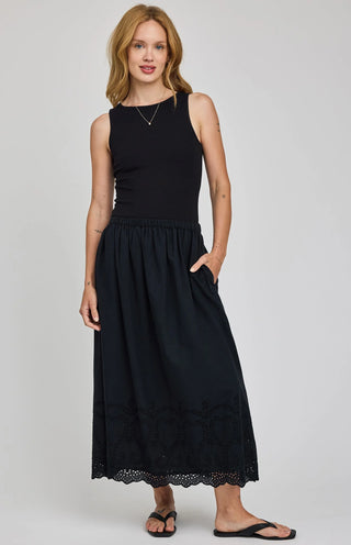Gentle Fawn Elodie Skirt | White + Black
