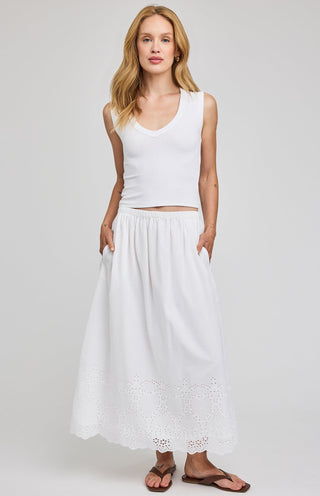 Gentle Fawn Elodie Skirt | White + Black