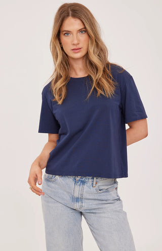 Gentle Fawn Brigitte T-Shirt | White + Navy