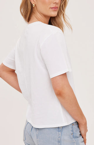 Gentle Fawn Brigitte T-Shirt | White + Navy