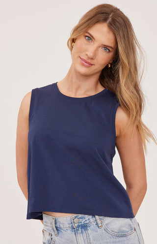 Gentle Fawn Kate Tank | Green + Navy