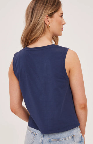 Gentle Fawn Kate Tank | Green + Navy