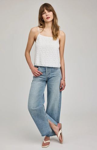 Gentle Fawn Elsie Eyelet Tank | White