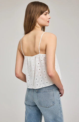Gentle Fawn Elsie Eyelet Tank | White