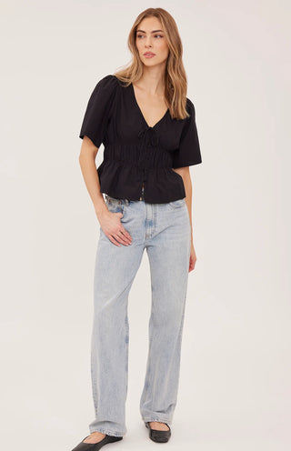 Gentle Fawn Iona Top | Black + White