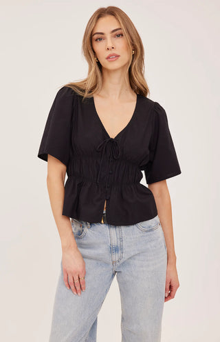 Gentle Fawn Iona Top | Black + White