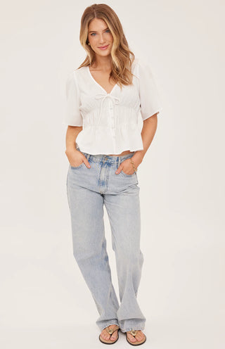 Gentle Fawn Iona Top | Black + White