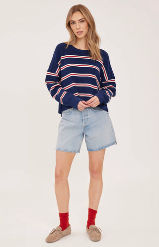 Gentle Fawn Echo Stripe Sweater | Navy