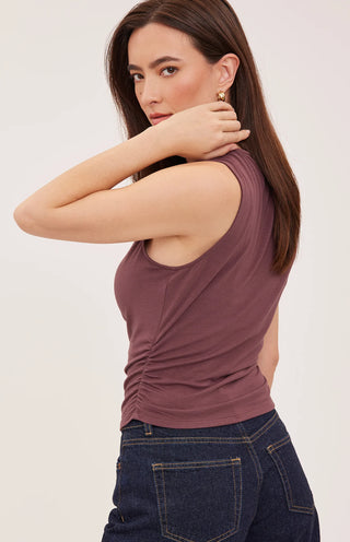 Gentle Fawn Indra Tank | Black + Mulberry