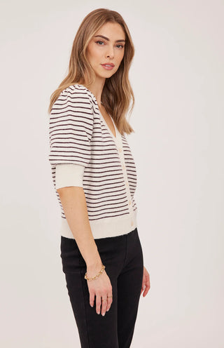 Gentle Fawn Hildi Cardigan | Fig Stripe