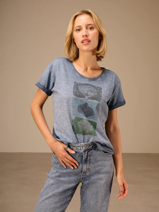 Nile 100% Cotton T-Shirt | Marine