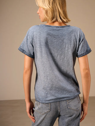 Nile 100% Cotton T-Shirt | Marine