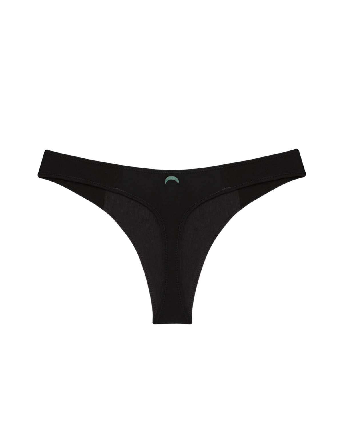 Huha Low Profile Thong | Black + Nude