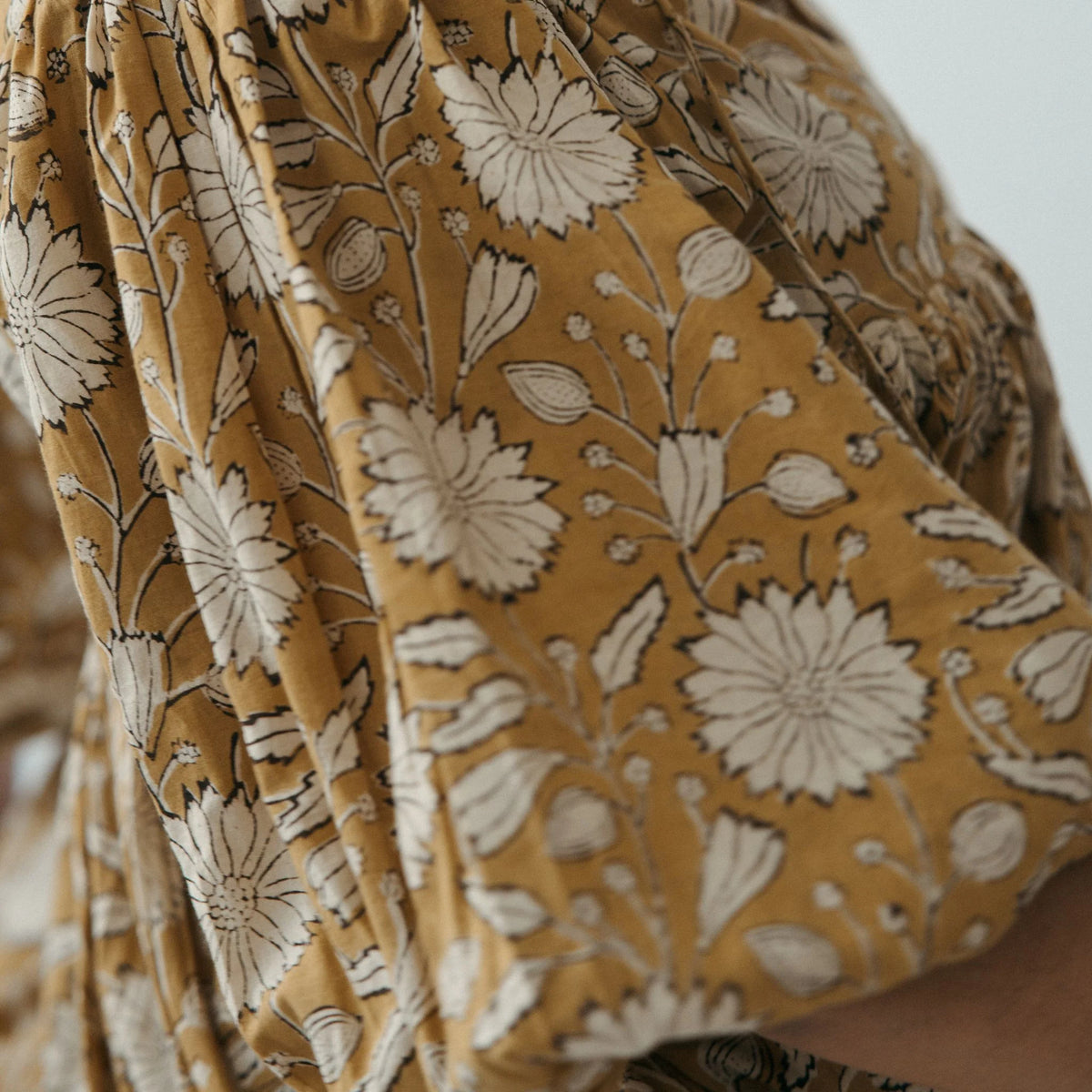 Pokoloko Mira Midi Dress | Blue + Gold