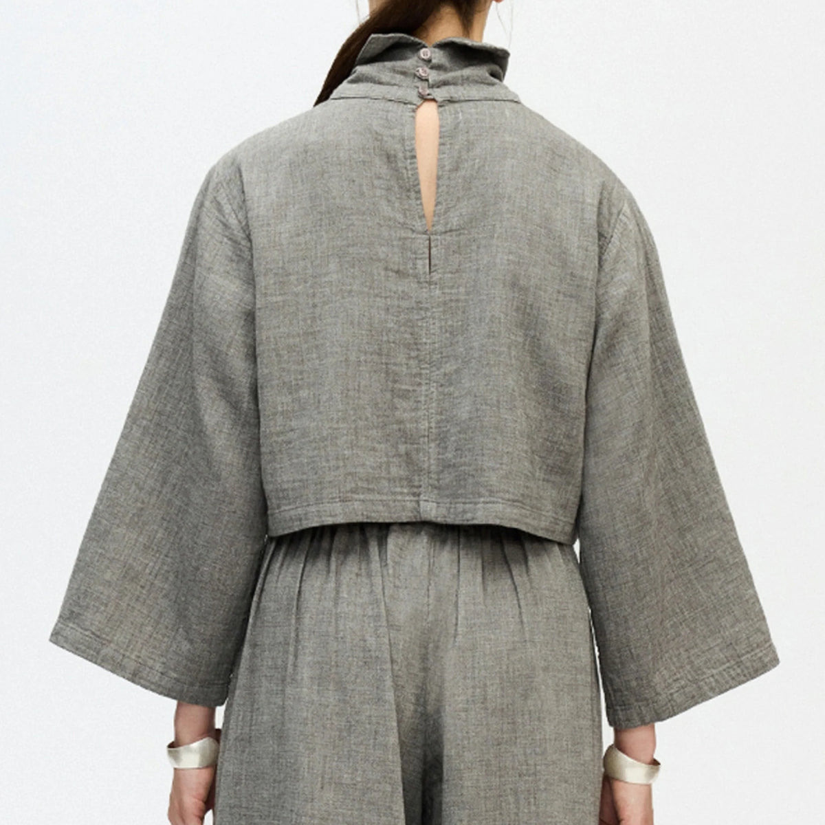 Pokoloko City Collection High Neck Blouse | Grey